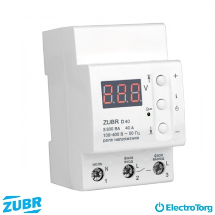 купить купить Реле напряжения ZUBR D40  