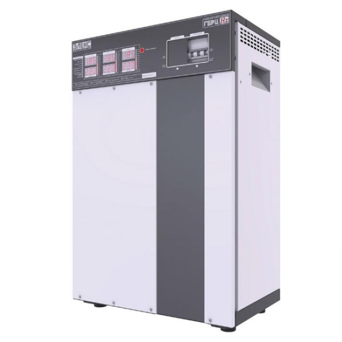 купить купить Стабилизатор напряжения трехфазный ГЕРЦ 36-3/40 v3.0  (27 кВА/кВт), 36 ступеней стабилизации, тиристорный Элекс  