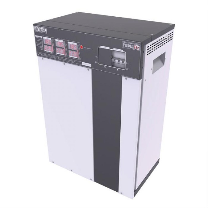 купить купить Стабилизатор напряжения трехфазный ГЕРЦ 36-3/40 v3.0  (27 кВА/кВт), 36 ступеней стабилизации, тиристорный Элекс  