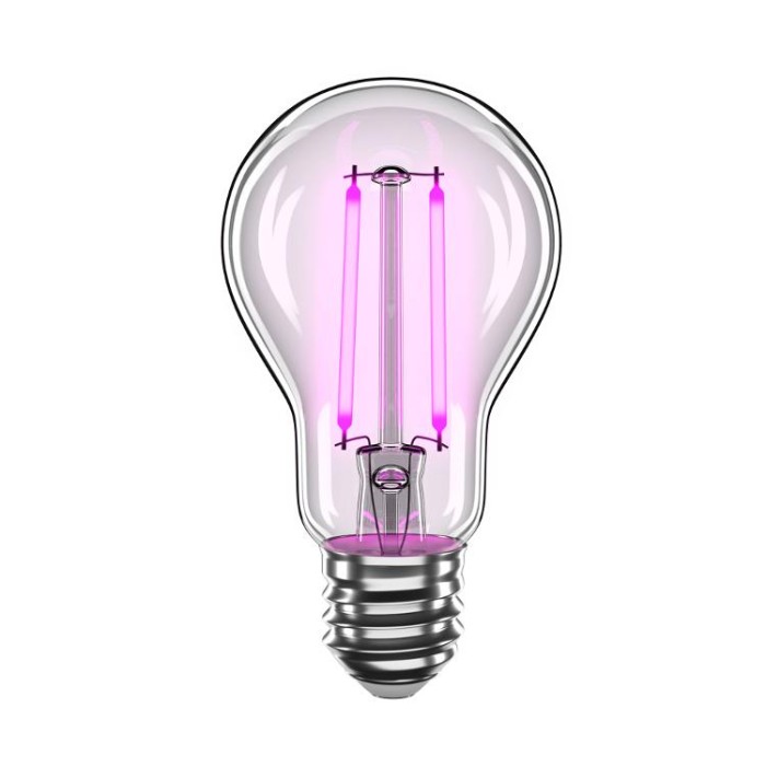 купить купить LED лампа филаментная V-Filament-A60 2W E27 фиолетовый 200Lm VELMAX (Велмакс)  