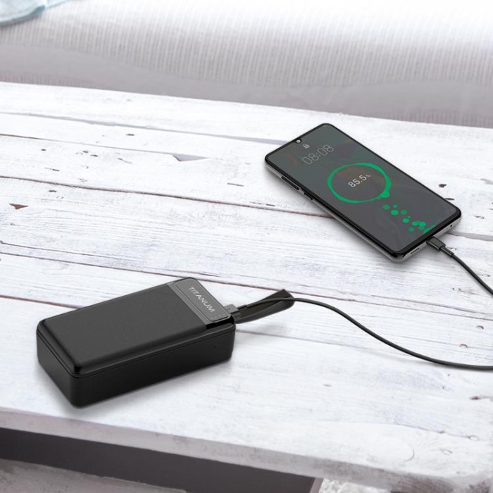 купить купить Повербанк TITANUM 914 Black 30000mAh  