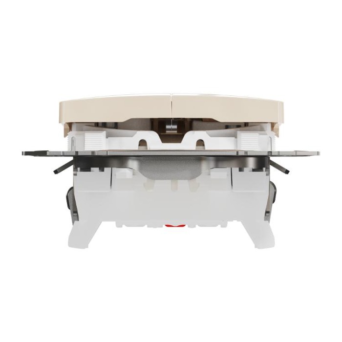 Двоклавішний вимикач з підсвіткою Бежевий Sedna Design Schneider Electric