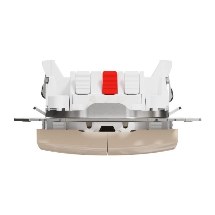 Двоклавішний вимикач з підсвіткою Бежевий Sedna Design Schneider Electric