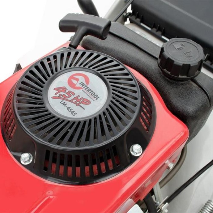 купить купить Газонокосилка бензиновая 4,5 HP; 3,4 кВт; ширина среза 460 мм INTERTOOL LM-4545  