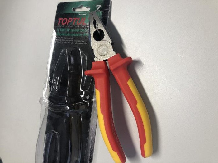 купить купить Пассатижи электрика 7&quot; 1000V VDE TOPTUL DGCA2207  