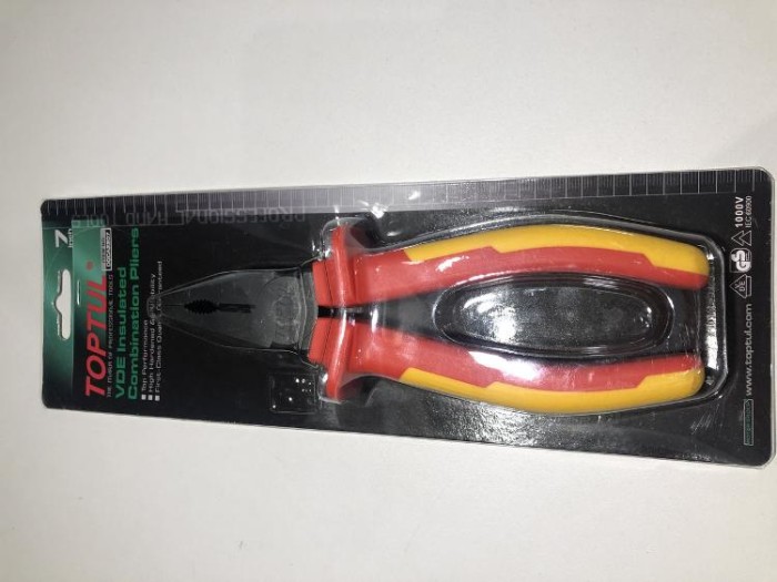 купить купить Пассатижи электрика 7&quot; 1000V VDE TOPTUL DGCA2207  