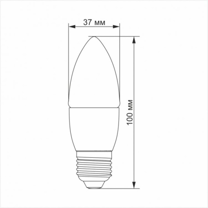 купить купить LED лампа TITANUM C37 6W E27 4100K  