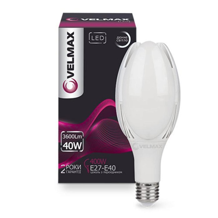 купить купить LED лампа V-M108, 40W, Е27-E40, 6500K, 3600Lm VELMAX  