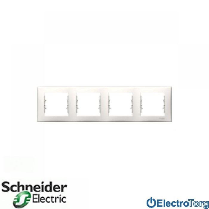 Рамка четверная горизонтальная модуль слоновая кость Sedna Schneider Electric (Шнайдер Электрик)