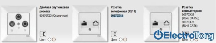 купить купить VI KO MERIDIAN  Розетка телефонная (RJ11, Cat 3)  