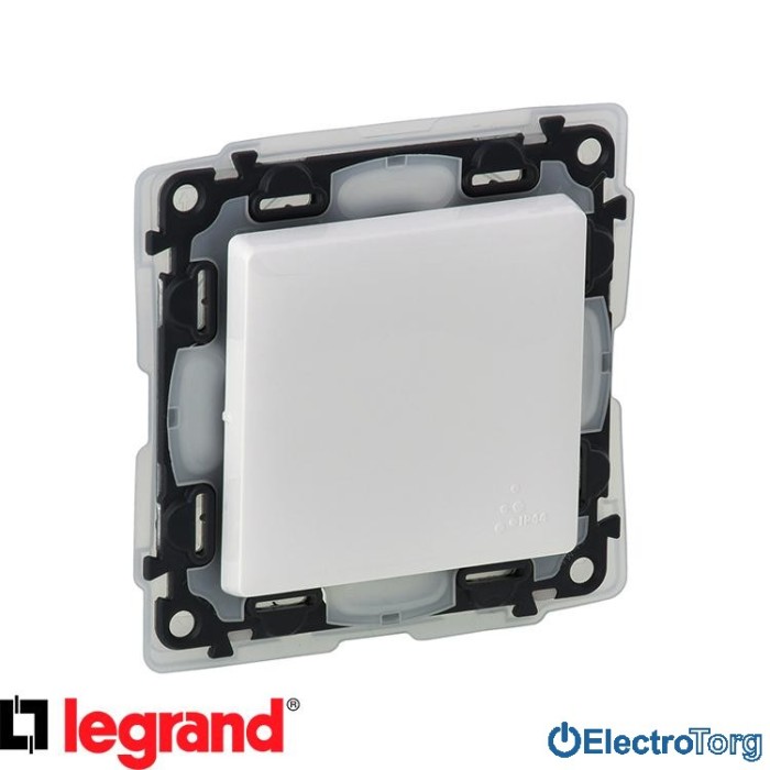 купить купить Механизм выключателя 2-х полюсного 16AX IP44 белый Valena LIFE Legrand  