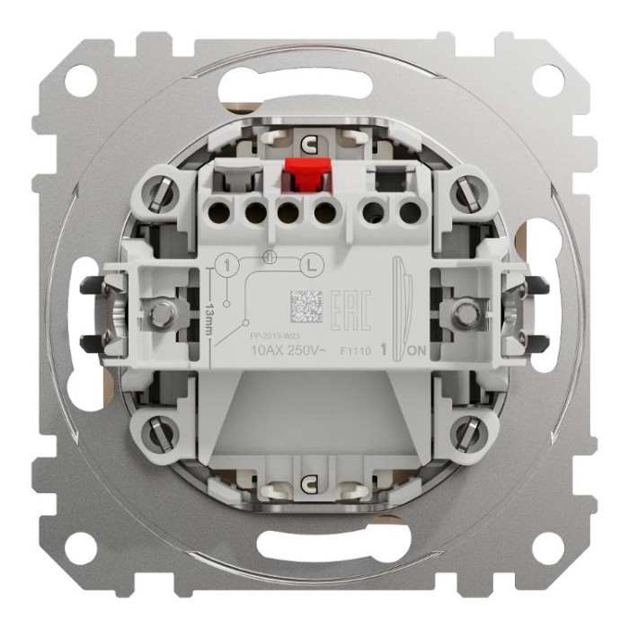 Одноклавішний вимикач з підсвіткою Бежевий Sedna Design Schneider Electric