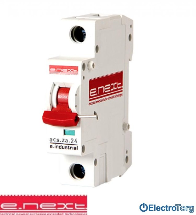 купить купить Независимый расцепитель e.industrial.acs.za. 24, 12-110В E.NEXT(Енекст)  