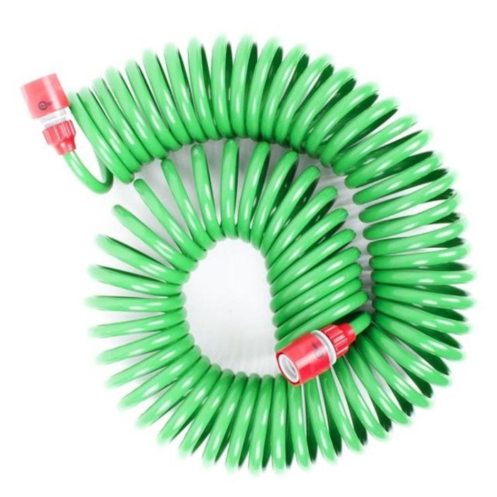 купить купить Шланг для полива спиральный 15 м с конекторами INTERTOOL GE-4002  