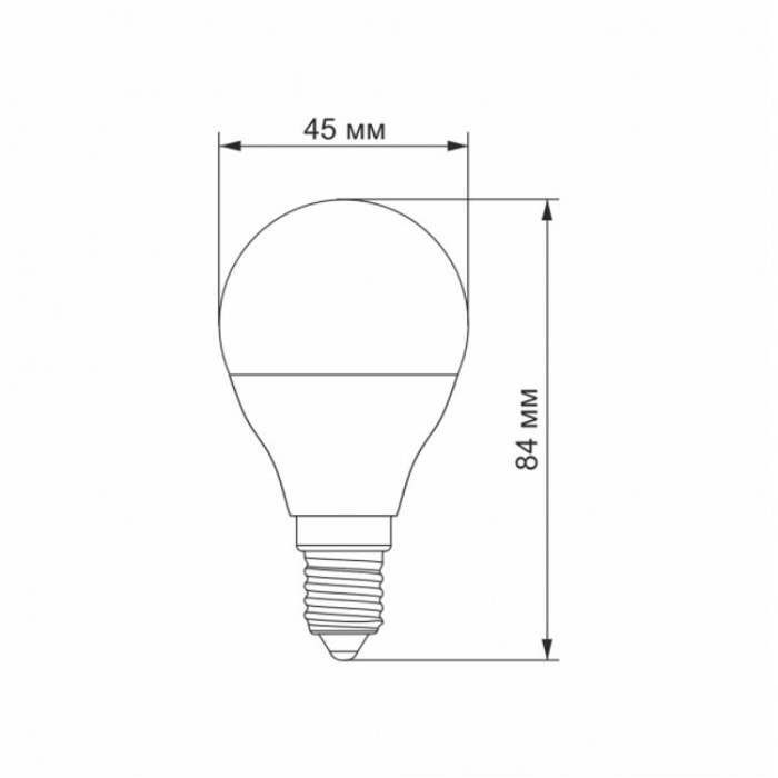 купить купить LED лампа TITANUM G45 6W E14 4100K  