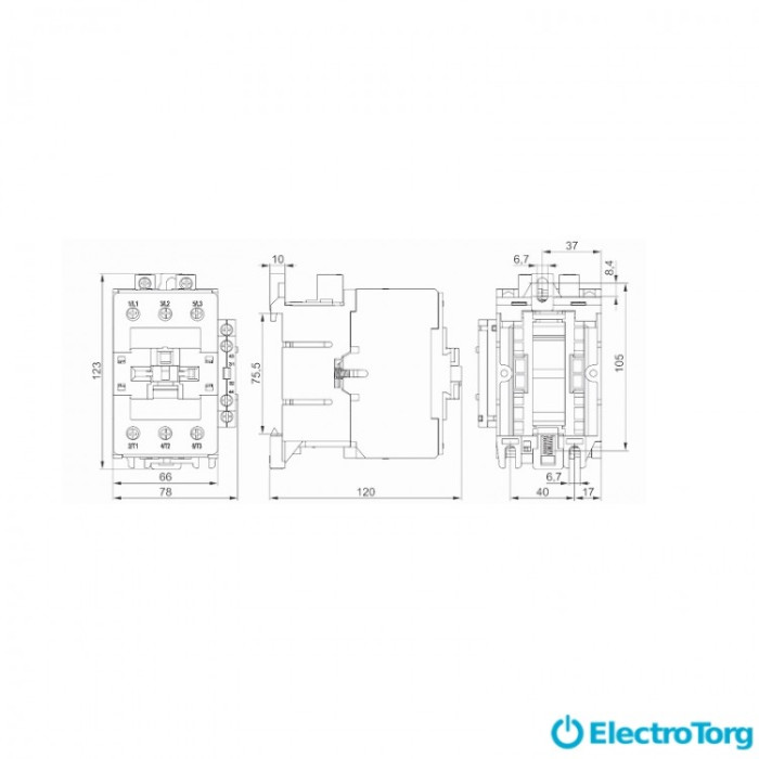 Контактор ПМ12-063150 63А 110В 1з+1р (НО+НЗ) ИЭК (IEK)