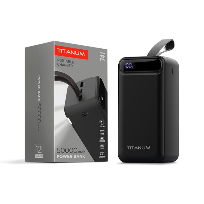 купить купить Повербанк TITANUM 741 Black 50000mAh  