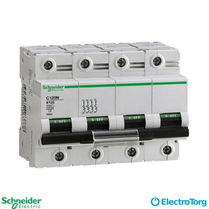 купить купить автоматический выключатель C120N 4P 125A C Schneider Electric  