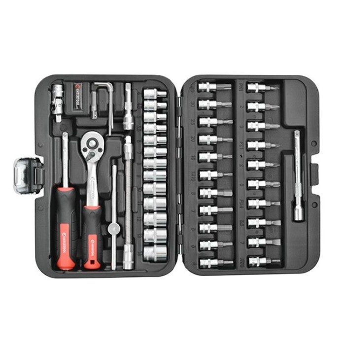 купить купить Набор инструментов 46 ед. STORM, 1/4&quot;, Сr-V INTERTOOL ET-8046  