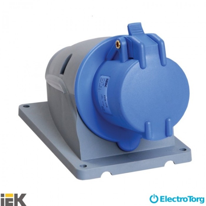 купить купить Розетка стационарная ССИ-113 16А-6ч/200-250В 2Р+РЕ IP44 MAGNUM ИЭК (IEK)  