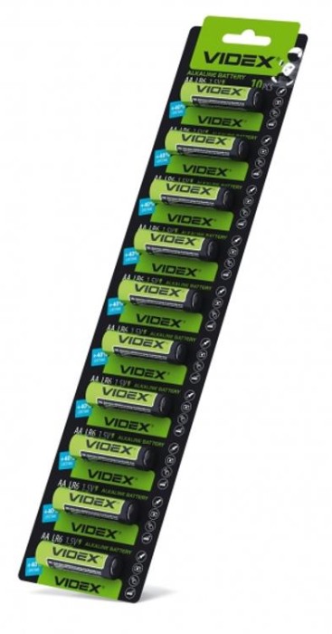 купить купить Батарейка лужна Videx LR6/AA 1шт х10 BLISTER  
