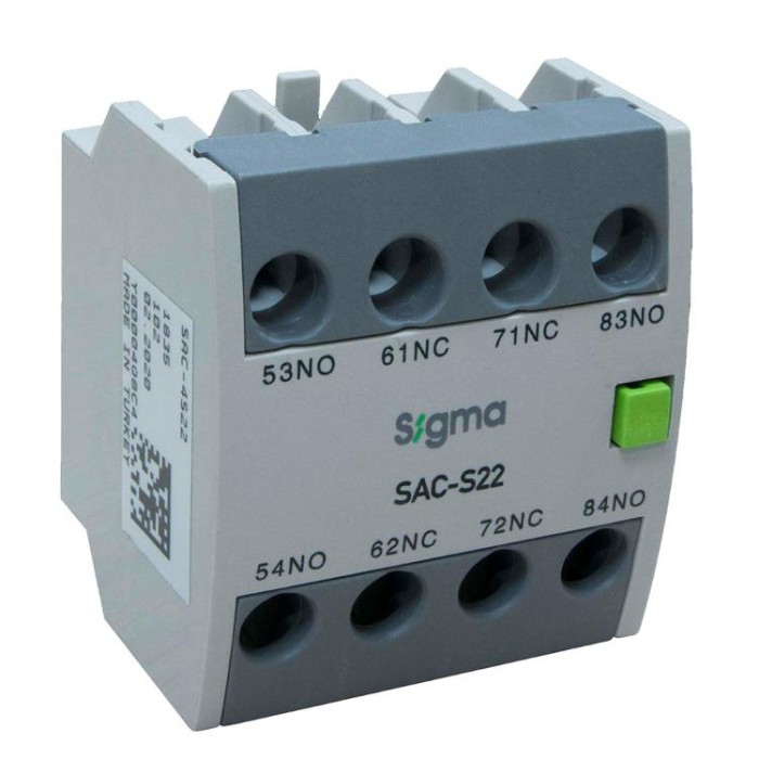 купить купить Дополнительно. контактный блок фронт. монтаж SIGMA 2NO + 2NC (SAC-4S22)  