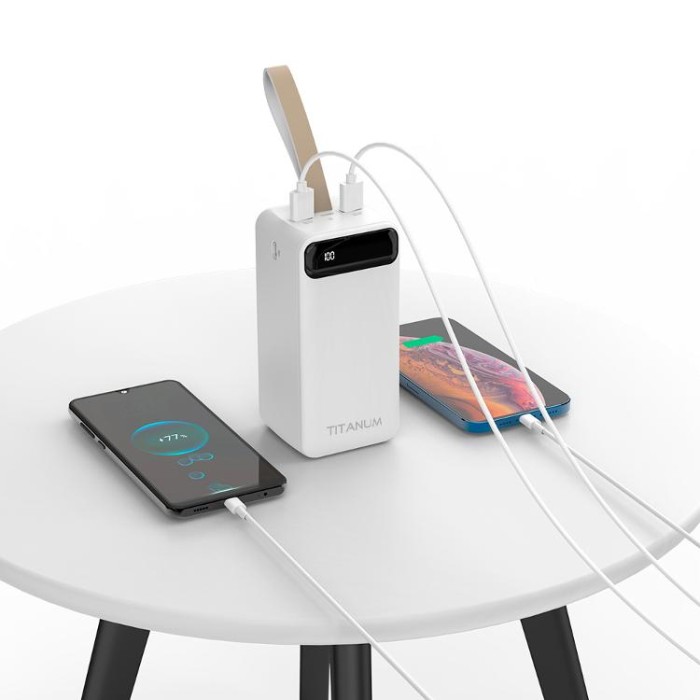 купить купить Повербанк TITANUM 741 White 50000mAh  