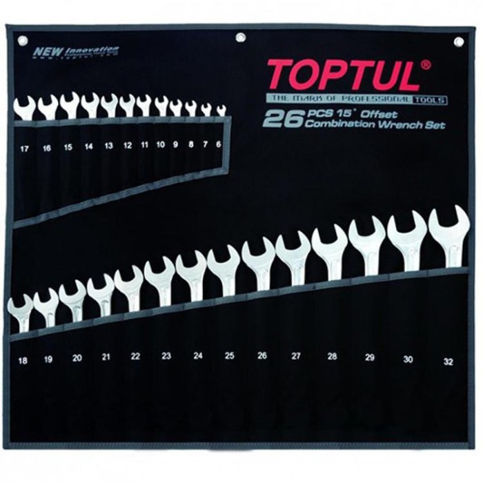 купить купить Набор ключей комбинированных 26 шт 6-32 мм TOPTUL Super-Torque GPAW2601  