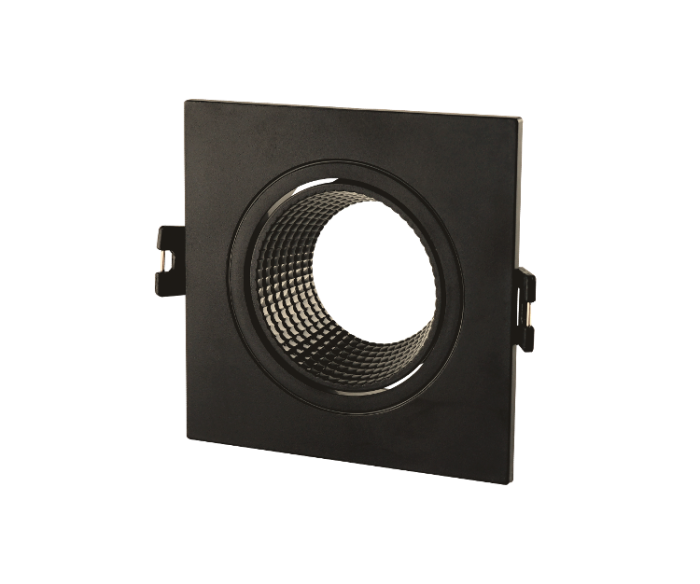 Корпус для світильника LEBRON L-DL-S-Bl, MR16, вбудований поворотний, чорний, пластик