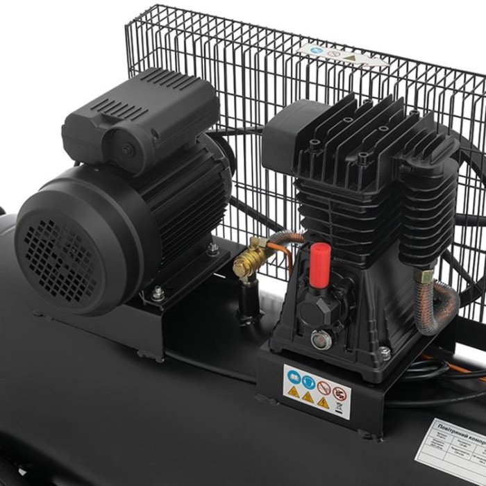 купить купить Компрессор 100л, 1.8кВт, 220В, 10атм, 250л/мин INTERTOOL PT-0012  