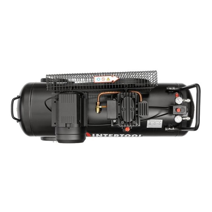 купить купить Компрессор 100л, 1.8кВт, 220В, 10атм, 250л/мин INTERTOOL PT-0012  