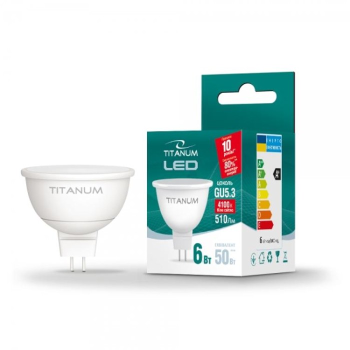 купить купить LED лампа MR16 6W GU5.3 4100K TITANUM  