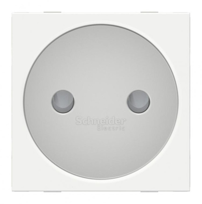 купить купить Розетка без з/к шторки 16А винтовой зажим 2 м белый Unica New Schneider Electric (Шнайдер Электрик)  