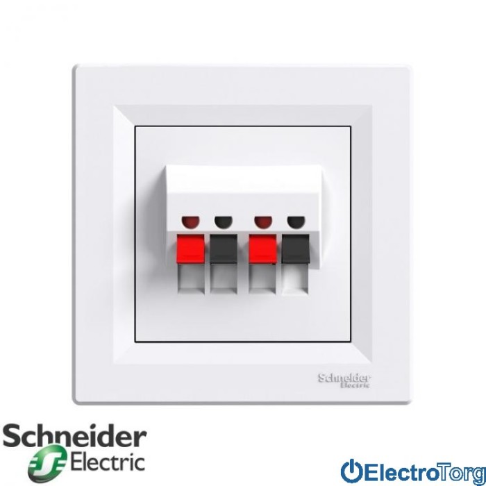 Аудиорозетка белая Asfora Schneider Electric (Шнайдер Электрик)
