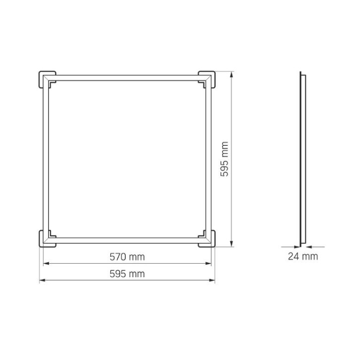 купить купить LED панель розбірна ART VIDEX 40W 5000K  
