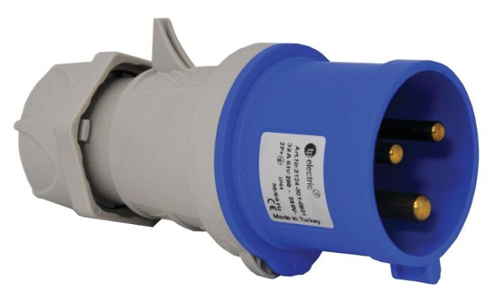 купить купить Вилка силова 16А/3 (2Р+РЕ) IP44, TP electric (3120-301-0901)  