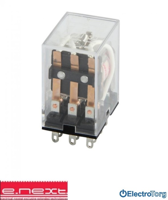 купить купить Реле промежуточное e.control.p532, 5А, 12В AC, на 3 группы контактов E.NEXT(Енекст)  