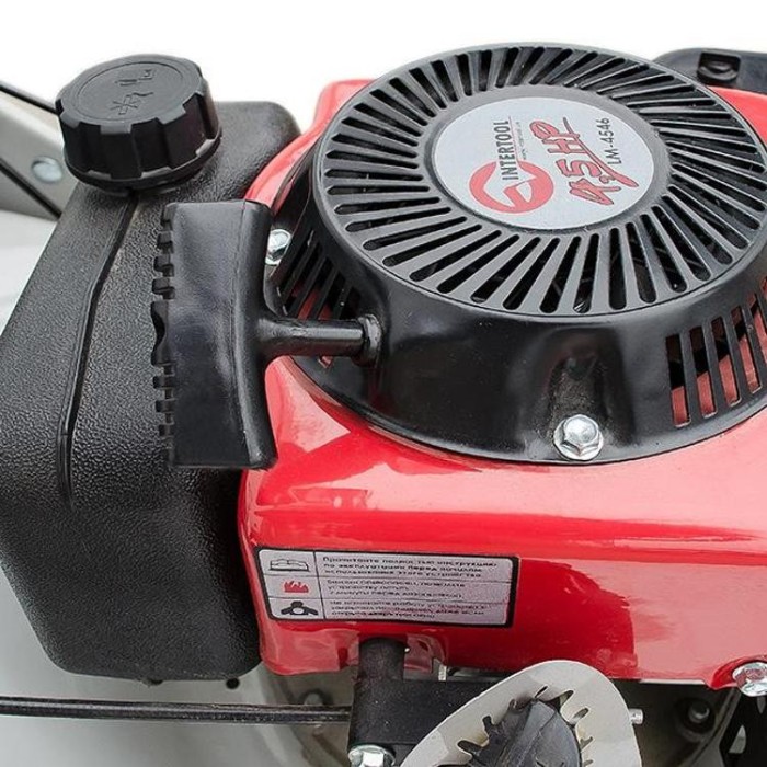 купить купить Газонокосилка бензиновая 4,5HP (3,4 кВт) ширина среза 460 мм самоходная INTERTOOL LM-4546  