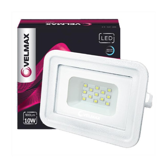 купить купить LED прожектор V-FL 10W 6200K 900Lm угол 120° белый VELMAX (Велмакс)  