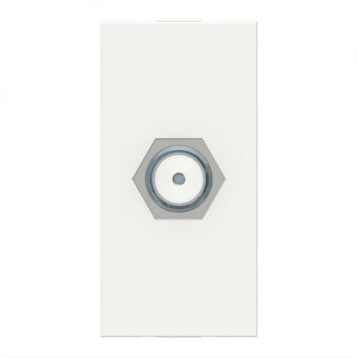 купить купить Розетка Coaxial F-type 1 модуль белый Unica New Schneider Electric (Шнайдер Электрик)  