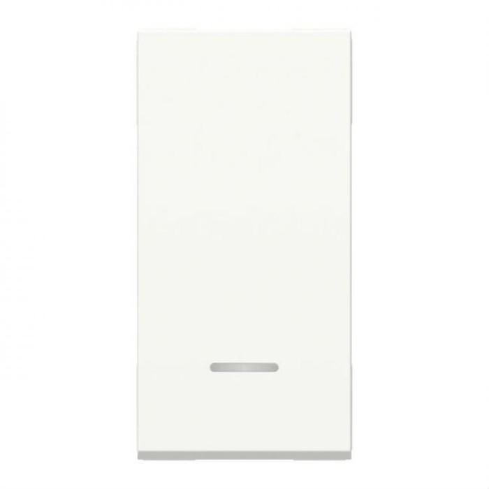 купить купить Выключатель 1-кл кнопочный подсветка 10А 1 м белый Unica New Schneider Electric (Шнайдер Электрик)  