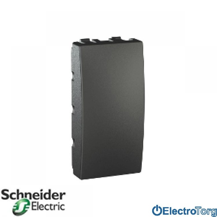 Заглушка 1-модульная графитовая Unica Schneider