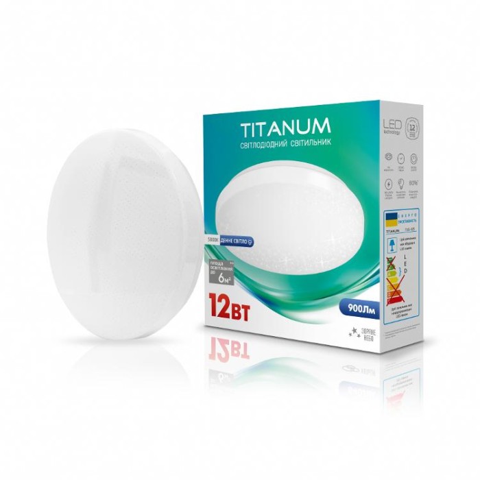 купить купить LED світильник настінно-стельовий TITANUM 12W 5000K Зоряне небо  