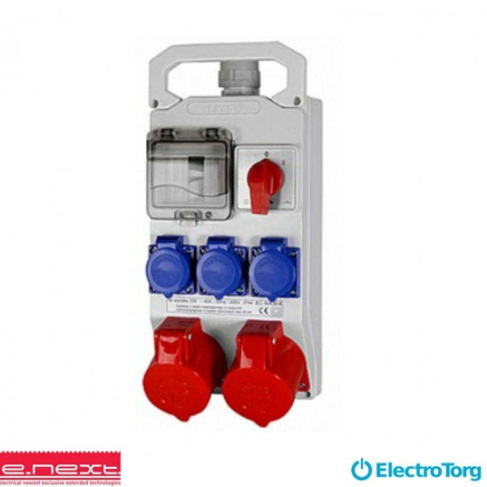 купить купить Монт.наб.-окно 4 м., в.0-1, 16A 5p, 3x16A 3p, 250V, E-next  