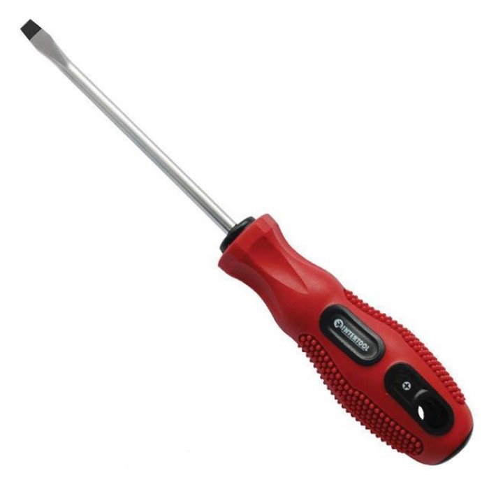 купить купить Отвертка шлицевая SL6x250 мм INTERTOOL VT-3117  