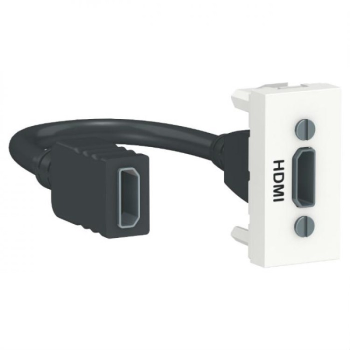 купить купить Розетка HDMI 1 модуль белый Unica New Schneider Electric (Шнайдер Электрик)  