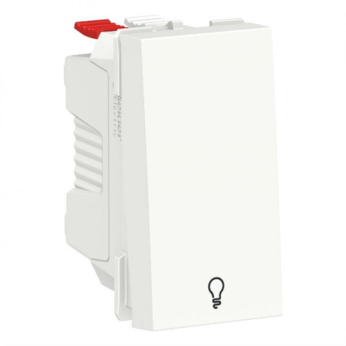 купить купить Выключатель 1-кл кнопочный &quot;Свет&quot; 10А 1м белый Unica New Schneider Electric (Шнайдер Электрик)  