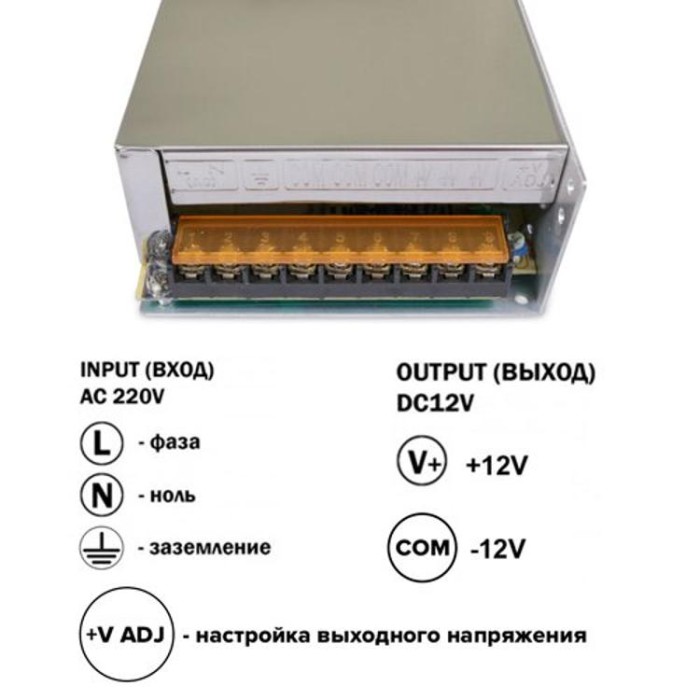 купить купить Блок питания OEM DC12 250W 20А TR-250-12  