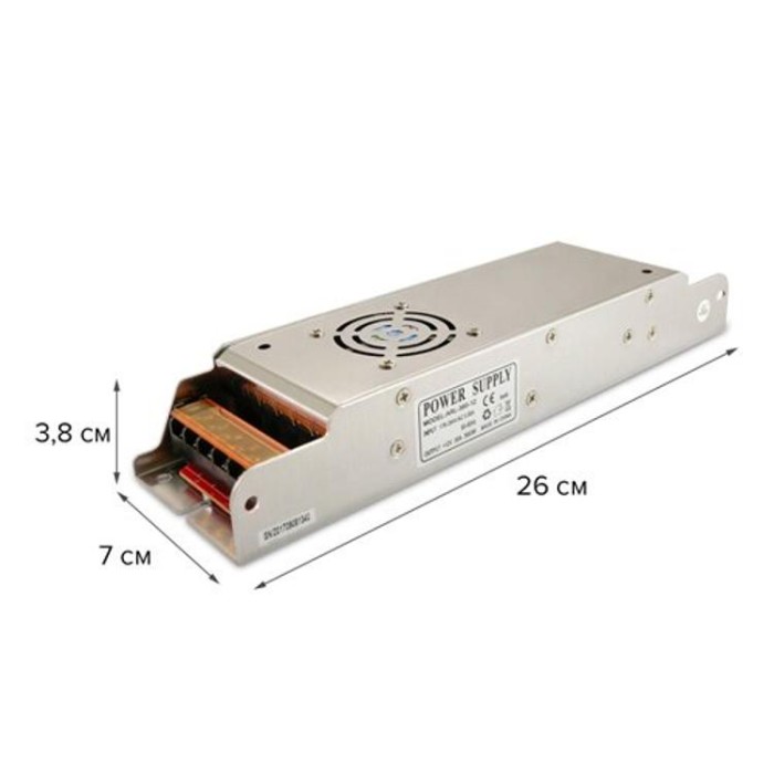 купить купить Блок питания OEM DC12 360W 30А ARL-360 узкий  