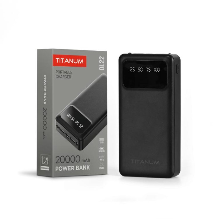 купить купить Повербанк 20000mAh TITANUM OL22 Black  